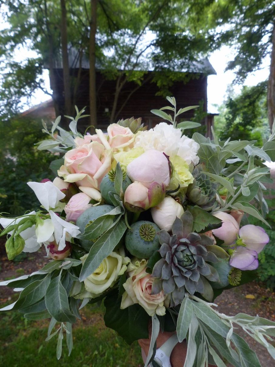 Hartwood North Farm Certified Organic Wedding Bouquet
